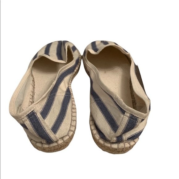 Mint and Rose Striped Blue Off White Espadrilles Size 8 (38) - Picture 3 of 7